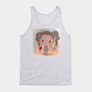 Cute little girl Tank Top